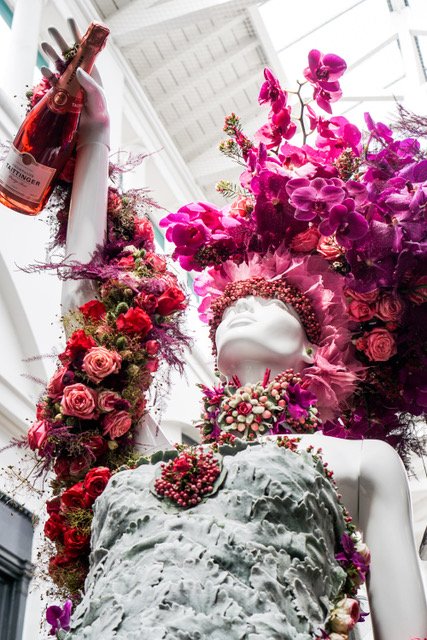 "Taittinger Mannequin by Stock Florist, UK 2019"