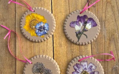 How to Make Pressed Flower Ornaments