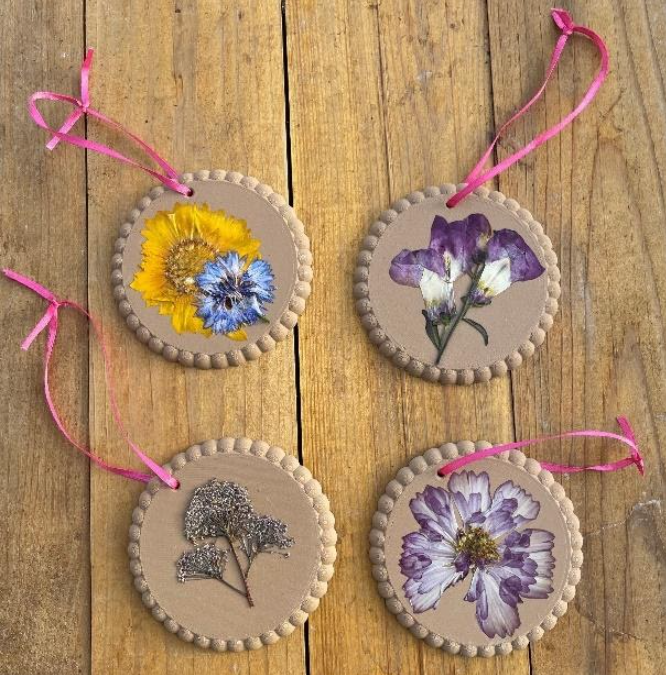 How to Make Pressed Flower Ornaments